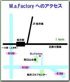 M.a.Factory Co. Ltd. map 有限会社Ｍ．ａ．Ｆａｃｔｏｒｙへの地図 